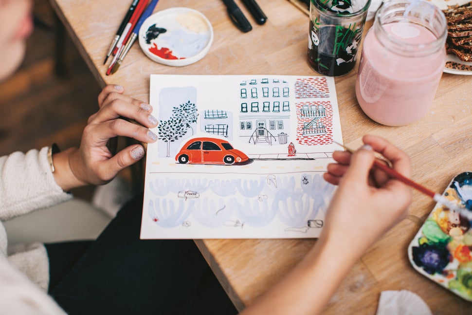 <i>Ladies Drawing Night: Make Art, Get Inspired, Join the Party</i> by Julia Rothman, Leah Goren and Rachael Cole, published
