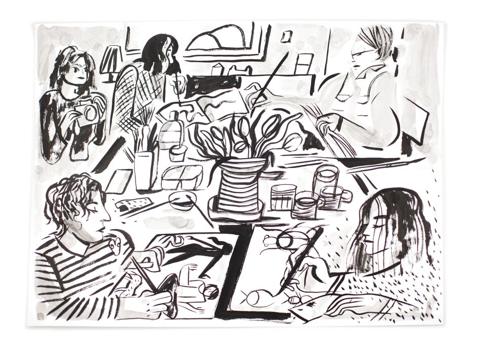 <i>Ladies Drawing Night: Make Art, Get Inspired, Join the Party</i> by Julia Rothman, Leah Goren and Rachael Cole, published