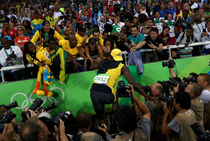 “I’m definitely a sprinter first, but I like to entertain, because that’s what people come out to see,” Bolt told the Los Angeles Times. “That’s why people love me so much.”