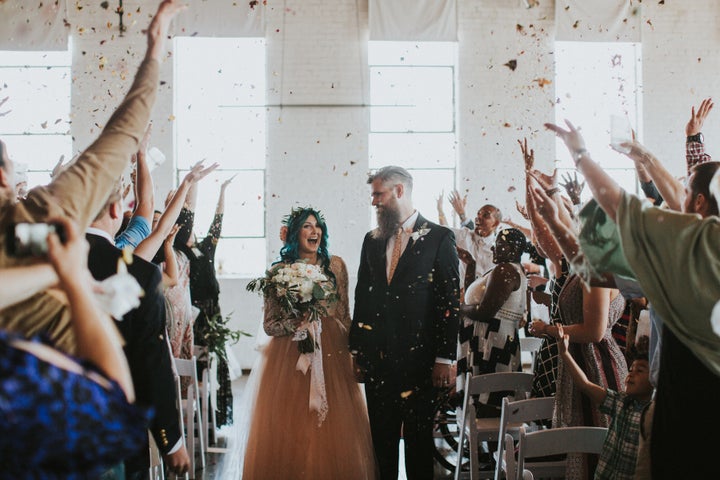 The couple met through a dating app in 2013.