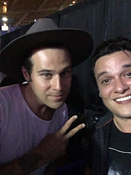 Myself (<strong>Kyle McMahon</strong>) and <strong>Ryan Cabrera</strong> at the afterparty of Mixtape Festival 2016. Hair sho
