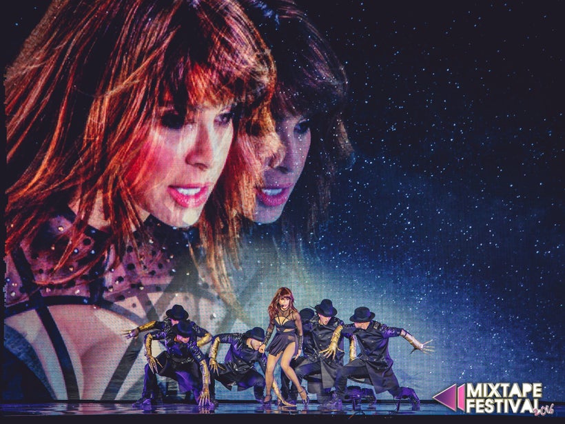 <strong>Paula Abdul</strong> makes a triumphant return to the stage for her first show in 25 years at Mixtape Festival 2