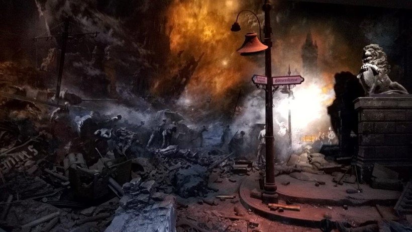 Dioramas at the Bunker Museum depict the battle of Konigsberg