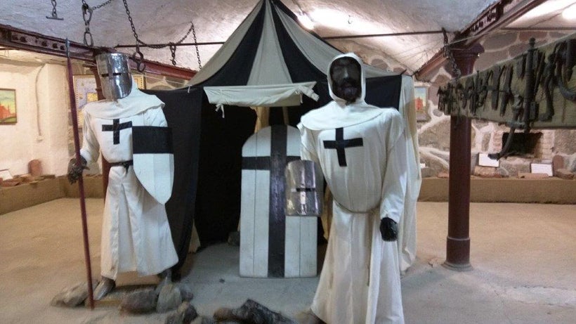 Exhibits in the Yantarny museum document the medieval Teutonic knights