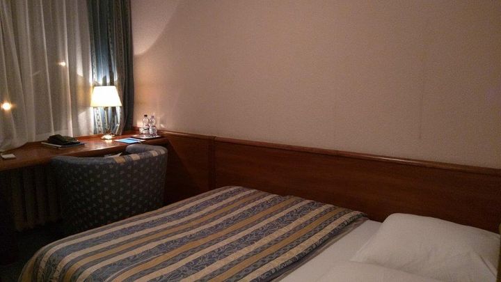 Rate for a standard room in central Hotel Kaliningrad is about $50