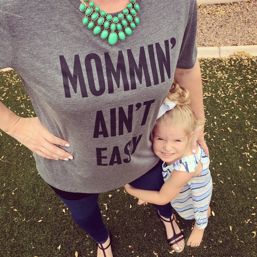 Mommin' Ain't Easy Graphic Tee - Threaded Tank<a href="http://espressoeverafter.com/2016/06/24/mommin-aint-easy-motherhood/"