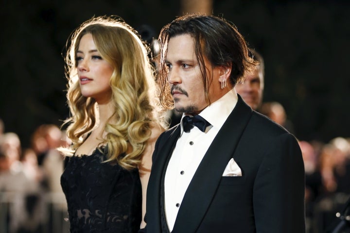 <strong>Amber Heard and Johnny Depp</strong>