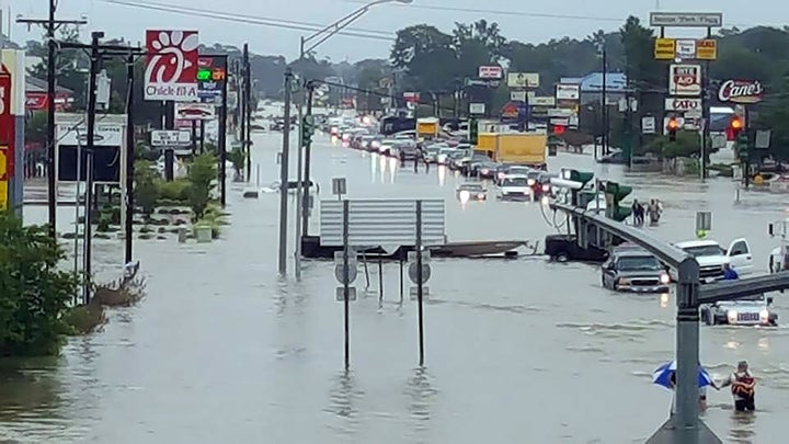 Anna Johnson used a drone to capture these views of the flooding 