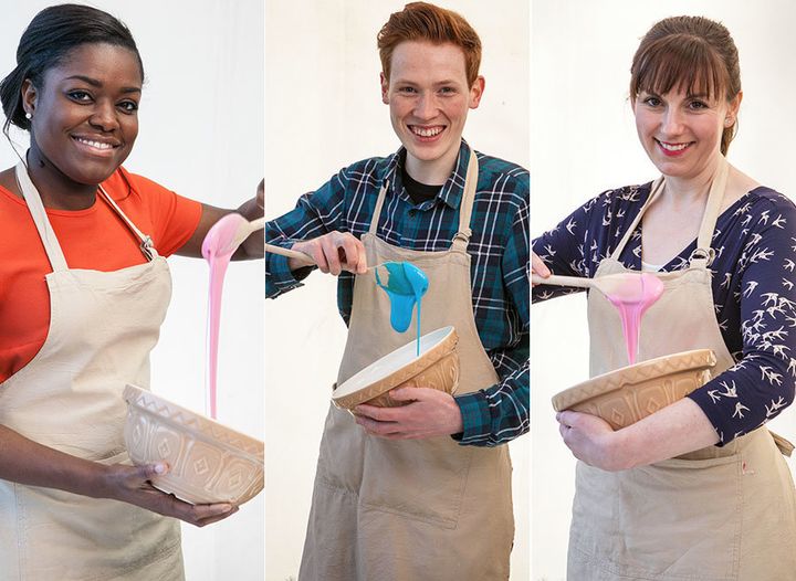 Three of this year's 'Bake Off' contestants