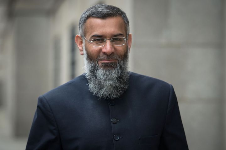 Anjem Choudary outside the Old Bailey