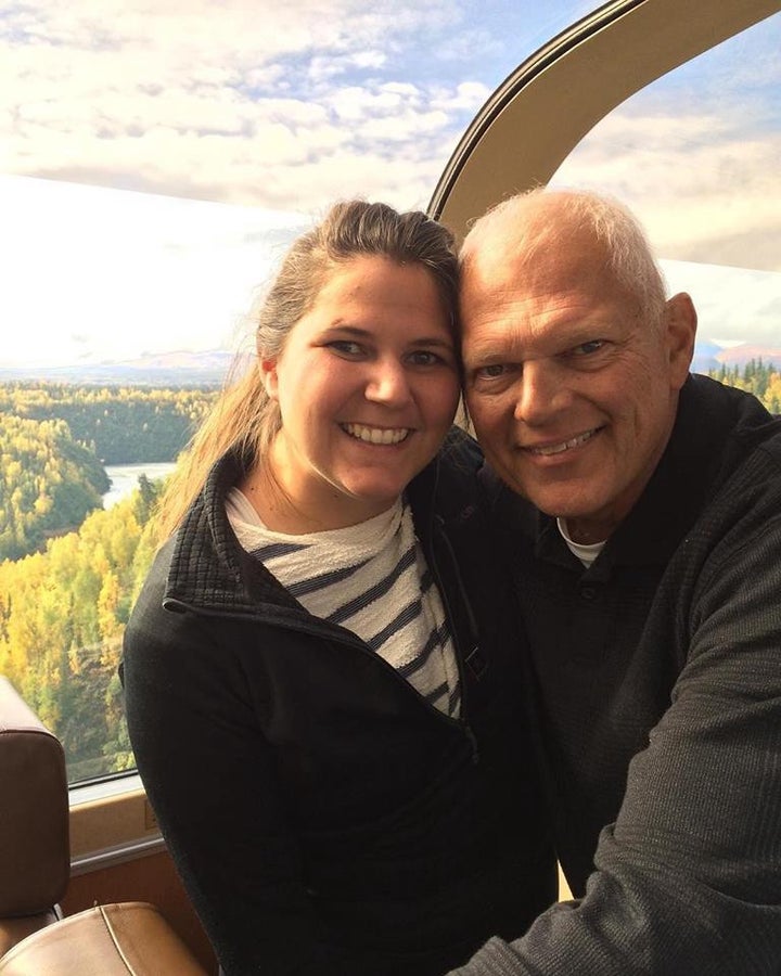 Alexandra Palmerton and her father Gary Higgins.