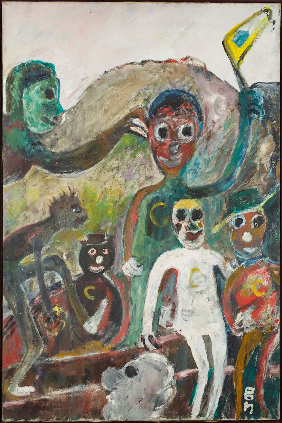Behind The Game, 1988 Oil on canvas