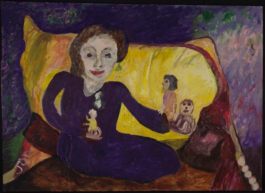 Lady Sara, 1977 Oil on board