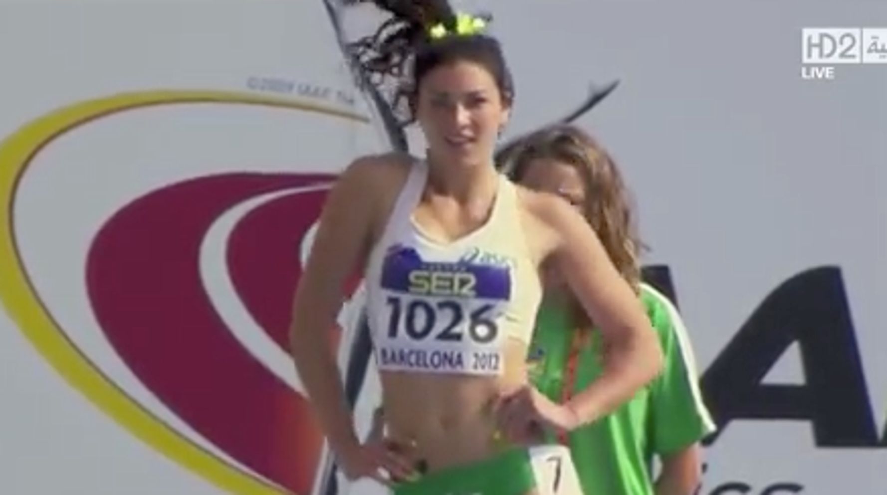 michelle jenneke pre race dance