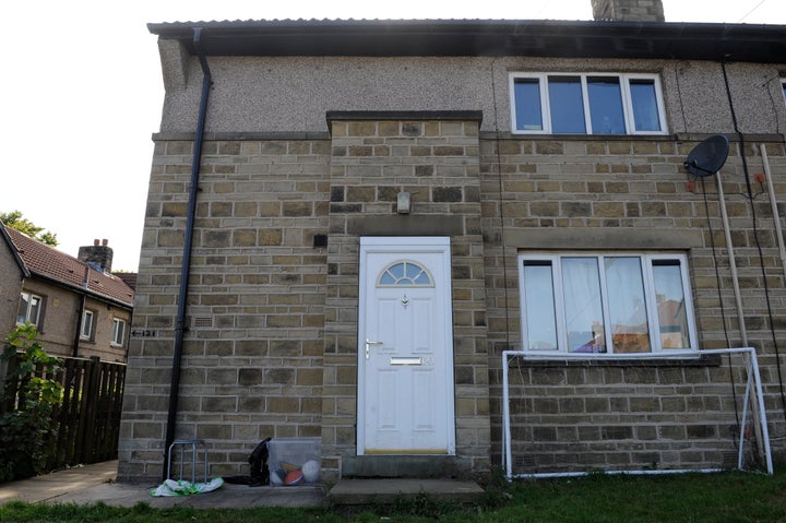 <strong>David Ellam's bottom floor flat. The dog that bit him is understood to have belonged to his upstairs neighbour</strong>