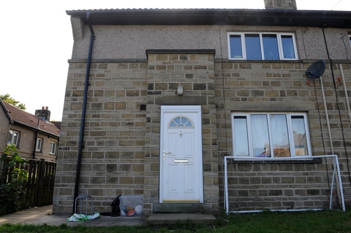 David Ellam's bottom floor flat. The dog that bit him is understood to have belonged to his upstairs neighbour