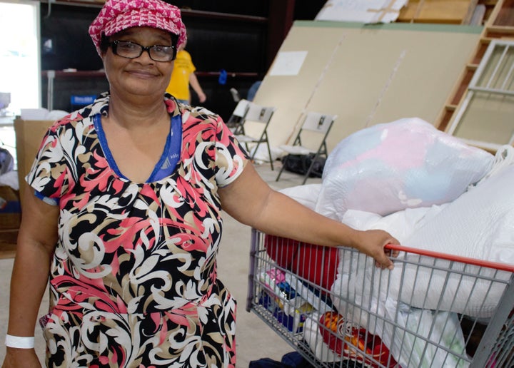 Ellen Anderson, at Celtic Studios on Mayfair Drive in Baton Rouge, a temporary shelter. 