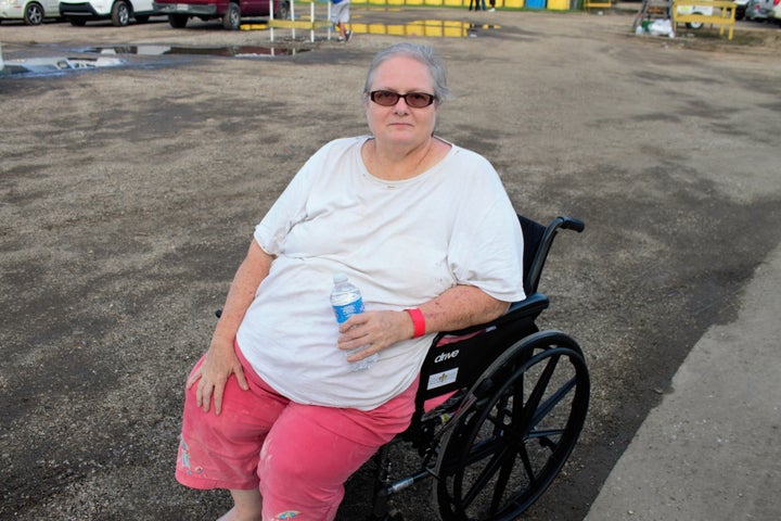Pat Payne, at Celtic Studios on Mayfair Drive in Baton Rouge, a temporary shelter.