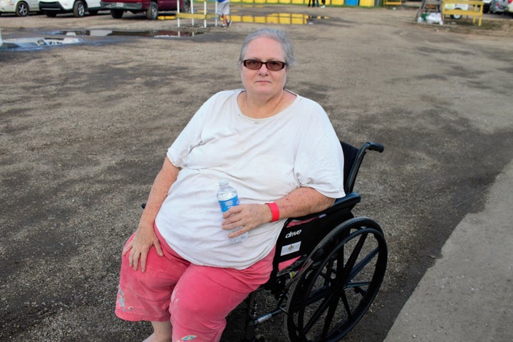 Pat Payne, at Celtic Studios on Mayfair Drive in Baton Rouge, a temporary shelter. 