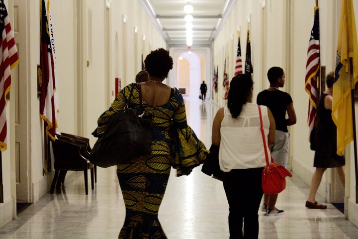 Families from Newark affected by immigration policies joined AFSC's Newark staff and several partner organizations in a trip to Washington, D.C. to meet with Congressional offices.