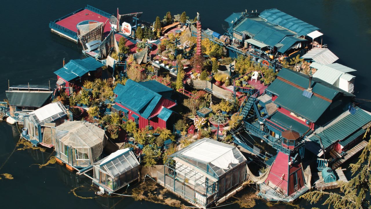 Artists Catherine King and Wayne Adams built Freedom Cove, their whimsical island home off the coast of Canada's Vancouver Island.
