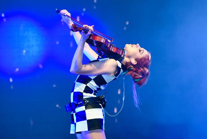Lindsey Stirling performs at New York City's Panorama Music Festival on July 22.