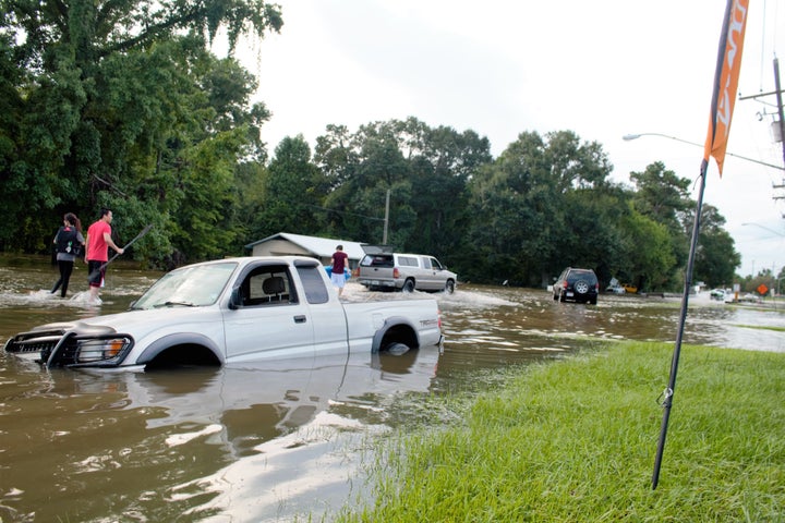 Thousands have been displaced following flooding in Baton Rouge.