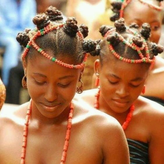 <p>Traditional Bantu Knots</p>