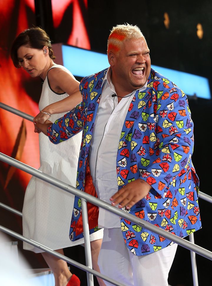 <strong>Emma Willis and Heavy D</strong>