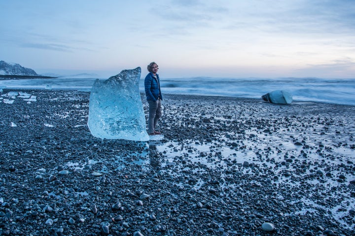 Pro tip: Take a tripod selfie with you standing next to one of the icebergs for scale!