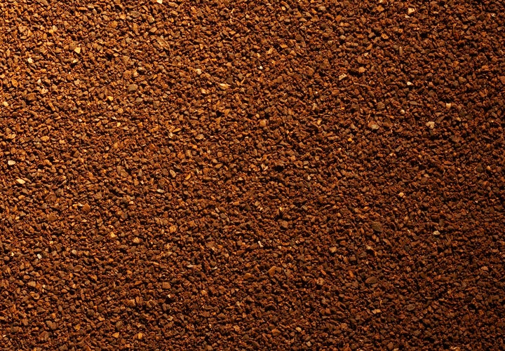 Close up of coffee grounds.