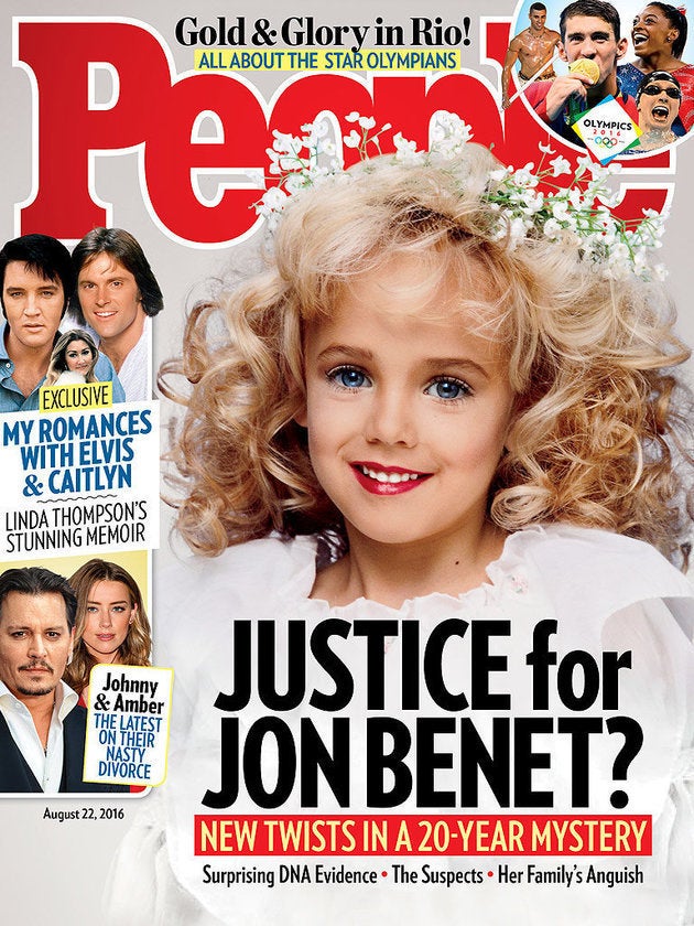 The Aug. 22 cover of People, featuring JonBenét Ramsey.