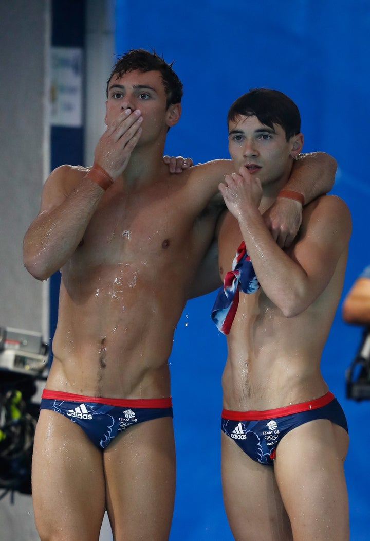 Daley and Goodfellow wait to hear their results