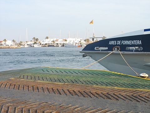Arriving on Formentera