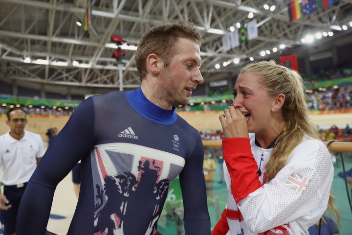 My boyfriend and I compete in the Olympics <i>all</i> the time together. 