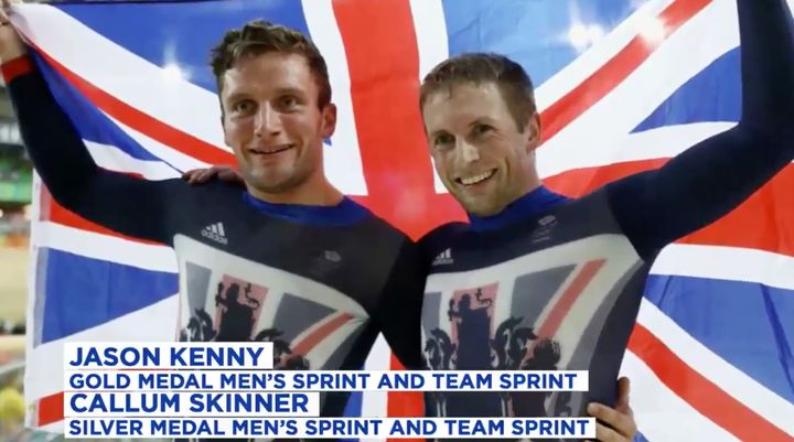 The European Regional Development Fund contributed to the National Cycling Centre in Manchester, where medalists Callum Skinner (left) and Jason Kenny train.