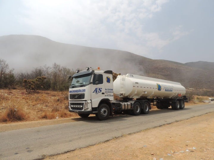 AJS Truck on the road in Angola