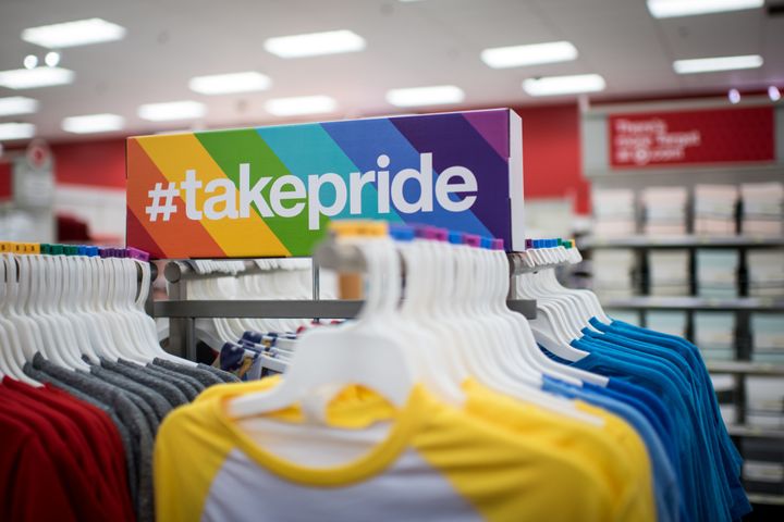 Target featured a special line of LGBT pride-themed merchandise ahead of Pride month. The retailer has come under fire for a bathroom policy accommodating transgender customers.