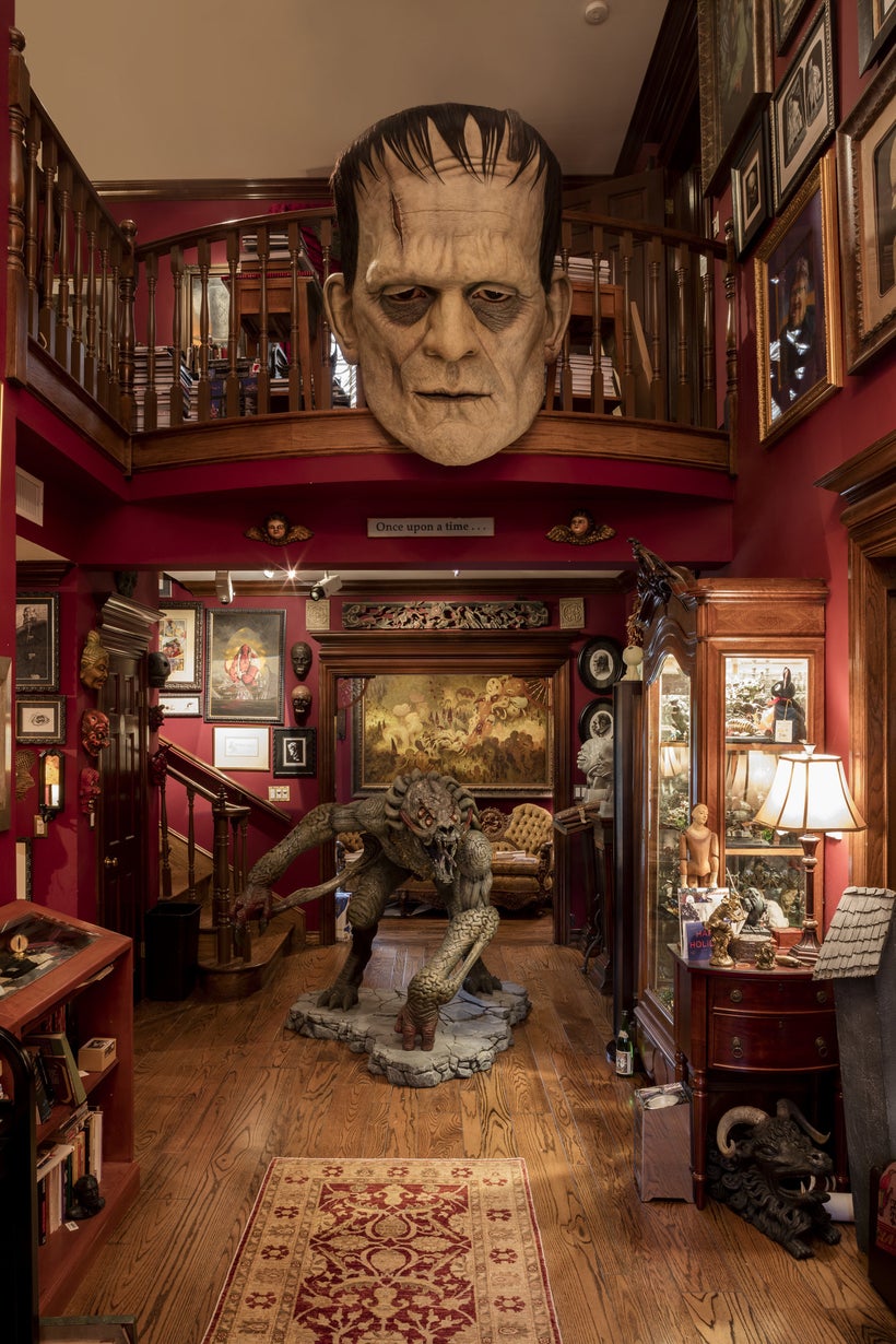 Installation photo in the exhibition <i>Guillermo del Toro: At Home with Monsters </i>at the Los Angeles Count