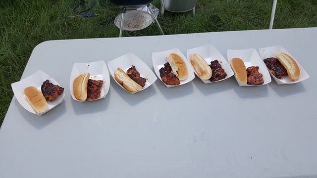 Some of the Dornhorsts' barbecue.