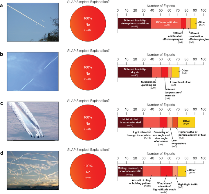 This is what scientists had to say when they were asked to explain different photos of contrails.