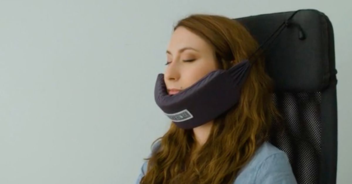 'NodPod' Chin Hammock Provides A Comfy Way To Snooze On Flights ...