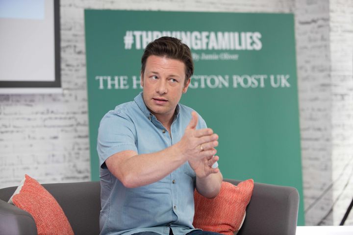 Jamie Oliver, pictured guest editing The Huffington Post UK's Thriving Families month, called the government's Childhood Obesity Strategy plans 'underwhelming'.