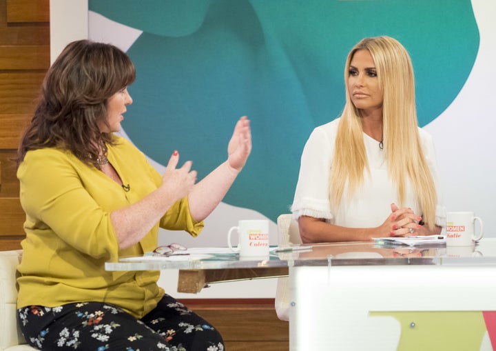 Coleen and Katie on the 'Loose Women' panel