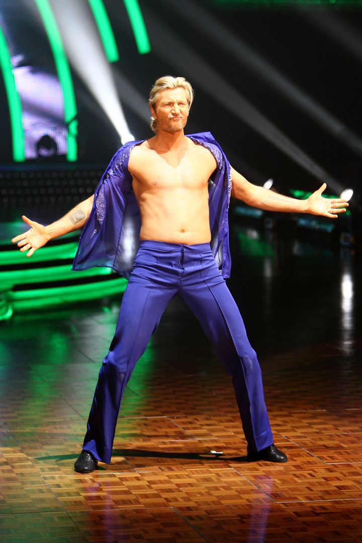 Robbie appeared on 'Strictly' in 2011