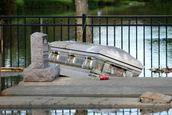even the dead have been displaced by louisiana flooding huffpost