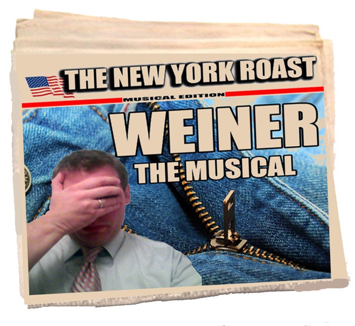 Promotional Image for Weiner the Musical, an original stage production by Beth Karp