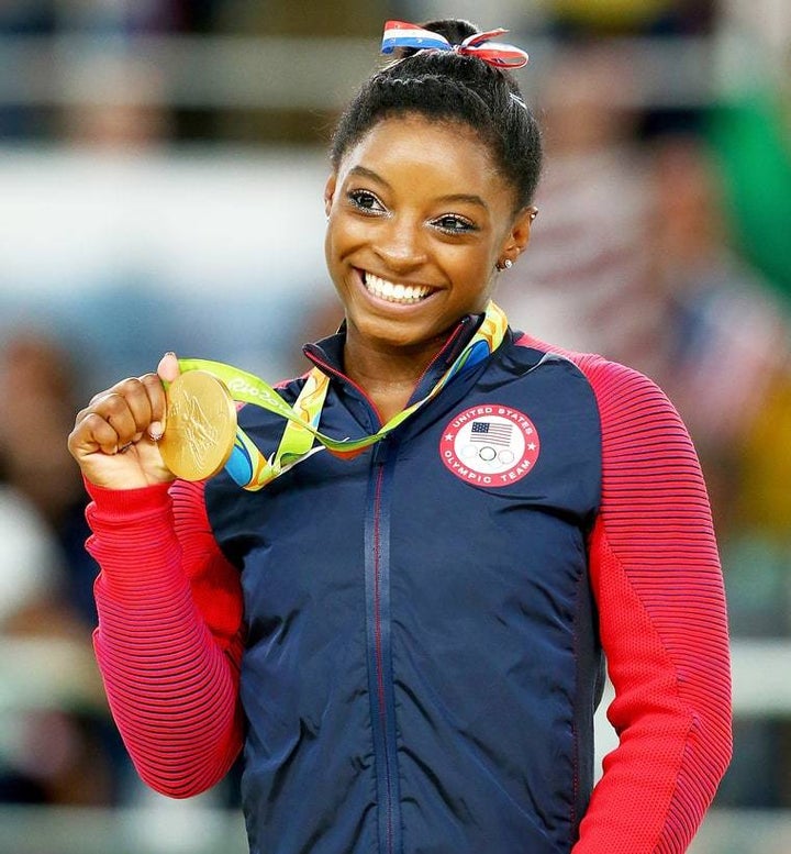 Simone Biles on Aug. 16, 2016, in Rio de Janeiro.