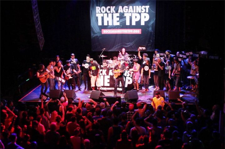 Rock Against the TPP concert epic finale in Denver featuring Tom Morello (Rage Against the Machine, Prophets of Rage, Audioslave), Anti-Flag, Flobots, Evangeline Lilly, Downtown Boys, Taina Asili, Evan Greer, Lia Rose, Ryan Harvey, Son of Nun, and more.
