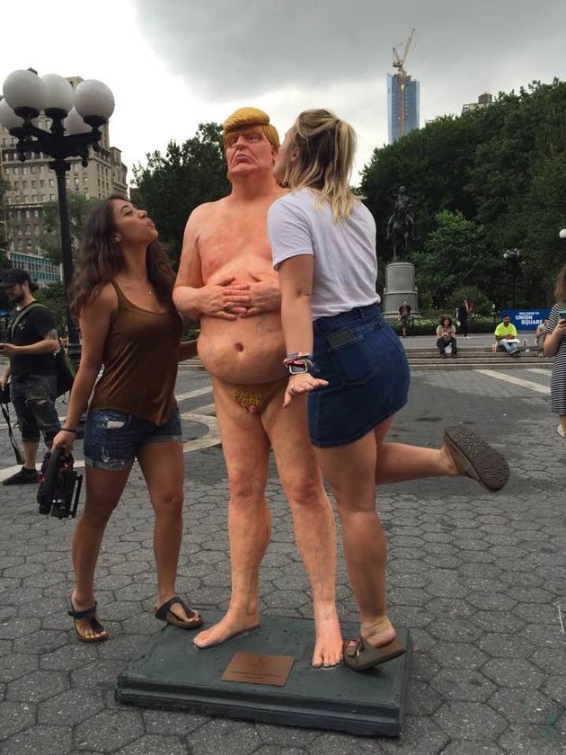 This Naked Donald Trump Statue Cannot Be Unseen | HuffPost